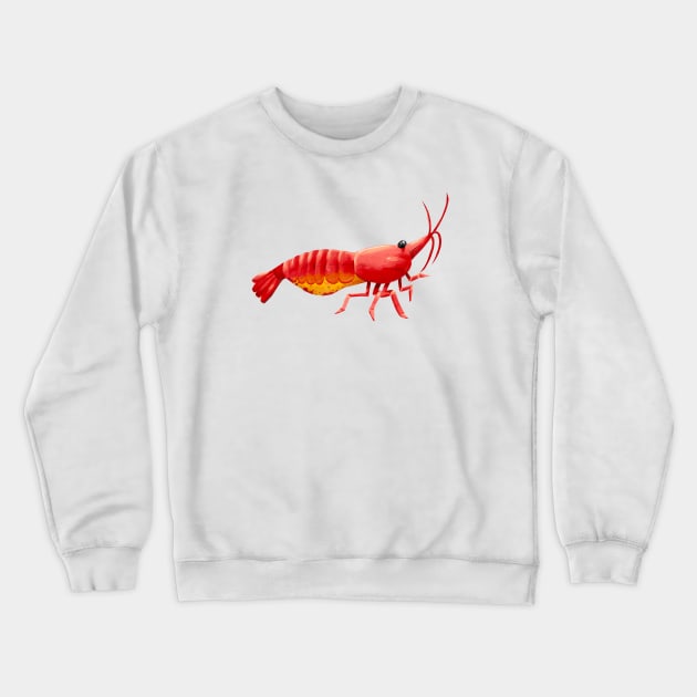 Pregnant Aquarium Cherry Shrimp Crewneck Sweatshirt by narwhalwall